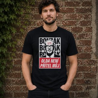 Pánské tričko OLDA NENÍ PŘÍTEL MŮJ – satirický potisk PARCHANT.cz
