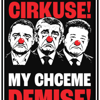 Samolepka - Dost bylo cirkuse! My chceme demise!