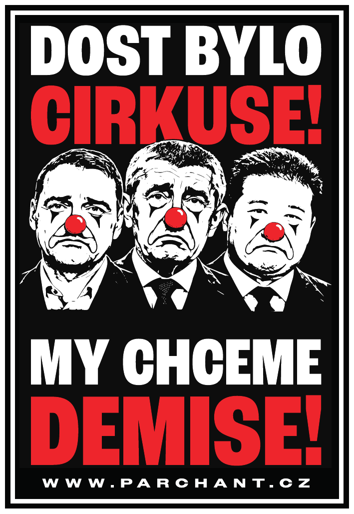 Samolepka - Dost bylo cirkuse! My chceme demise!