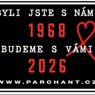 Samolepka - Byli jste s námi, budeme s vámi!